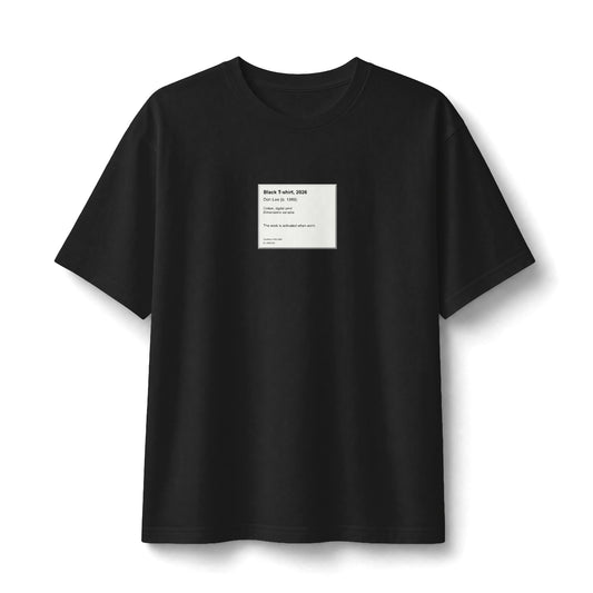 Black T-shirt, 2026